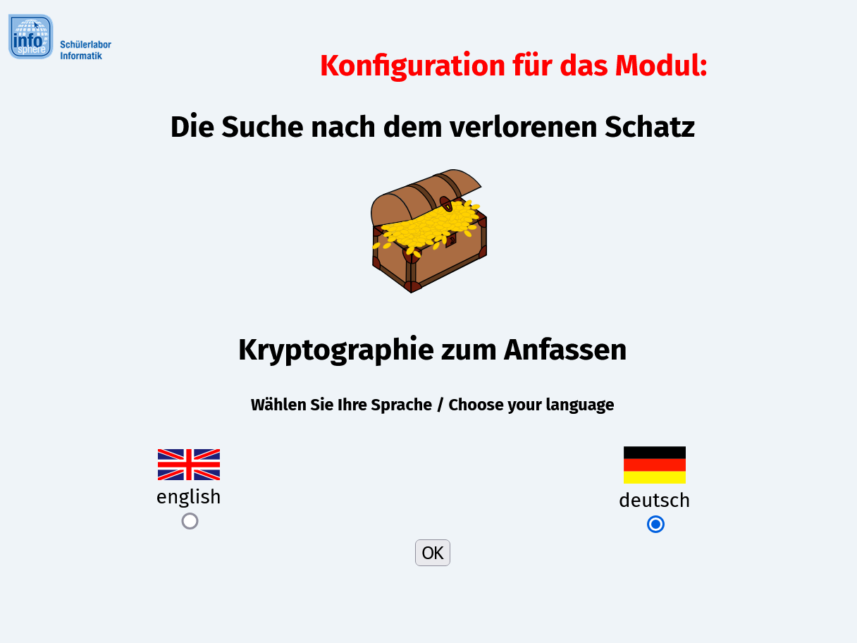 Screenshot Schatzsuche